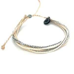 Pura Vida White/Glitter Silver Bracelet‎
